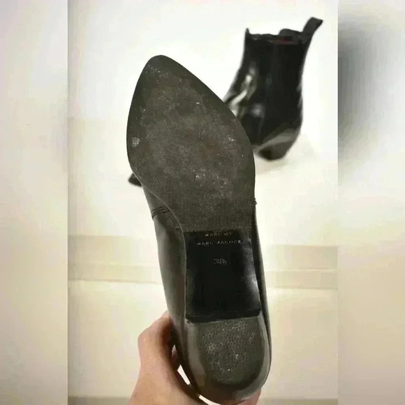 MARC BY MARC JACOBS Black 100%  Leather Pointed Toe Chelsea Boots 38.5EU 8.5US - Picture 4 of 7